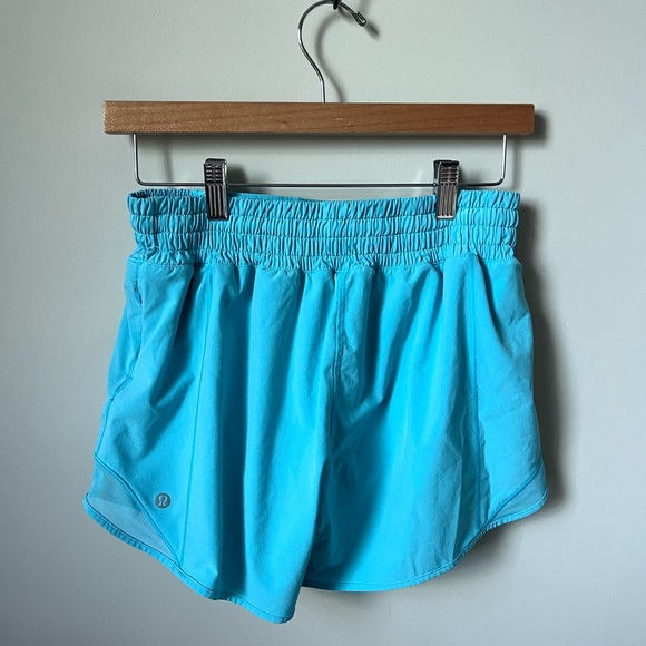 LULU hotty hot high rise Women's Blue Athletic Shorts - Picture 1 of 4